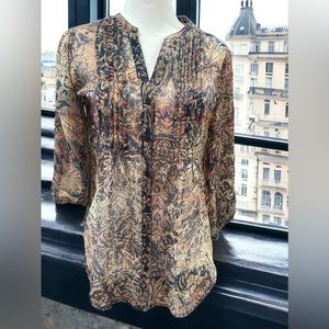 LIZ CLAIBORNE VINTAGE PRINTED BLOUSE. Pre loved.